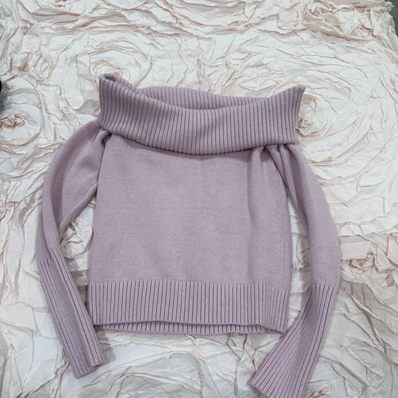 Aritzia Sunday Best Off the Shoulder Sweater - Picture 1 of 5